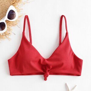 Zaful knotted tank bikini top - Size S